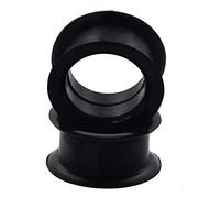 Coppia di occhialini in silicone nero da 32 mm (2 pezzi), Silicone, Senza pietra