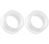 Coppia di occhialini in silicone trasparente da 16 mm (2 pezzi), Silicone, Senza pietra