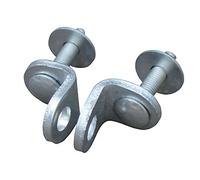 Coppia di Occhioli fissi per lucchetti - vite lunga