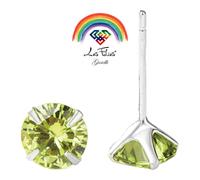 Coppia di Orecchini Punti Luce Lime in argento 925 - Rainbow Collection