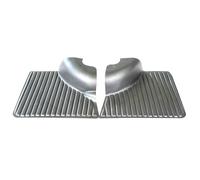 Coppia di pannelli laterali posteriori neri dx e sx per porta Fiat 500 L d'epoca