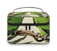 Coppia di pappagalli OliveMakeup Bag Borsa da viaggio per articoli da toeletta MAKE UP Case Artist Borse portaoggetti per accessori, shampoo.