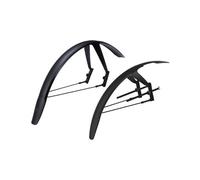 BBB Cycling DiscGuard Plus - Set parafanghi Anteriori e Posteriori per Strada, Ghiaia e MTB, a sgancio rapido e Freno a Disco, Compatibile con Ruote da 28/29" (Pneumatici da 40-60 mm), BFD-66S
