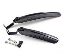 Coppia di parafanghi pieghevoli per bicicletta anteriori e posteriori, ruote da 12, 14 pollici e 16, 20 pollici, in materiale plastico, con manopole a sgancio rapido per un facile utilizzo (30-35,5 cm