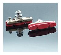 Coppia di pastiglie freno e supporti Fibrax Road per Brompton, colore rosso