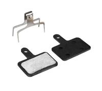 Coppia di pastiglie semi-metalliche per freni bicicletta con salvietta detergente Fibrax Shimano Deore M515-M525-M495-M475-M465-M486 Tektro Noir TU