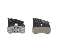 Coppia di pattini per freni bicicletta in metallo con aletta e molla Shimano N04C-MF Noir