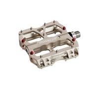 Coppia di pedali di fuga inversa beige metallizzato