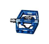 Funn Mamba S Pedali Clipless MTB, con Clip su un Solo Lato, Compatibili con Tacchette SPD, per Bicicletta con Asse in CrMo da 9/16 Pollici per BMX/Ciclismo Gravel (Blu)