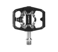 Coppia di pedali gravel - plate automatique ou standard alu Switch Cnc (Shimano Spd) Nero