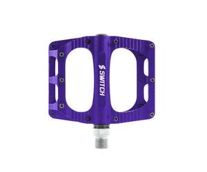 Coppia di pedali in alluminio con perni filettati Switch Freeride Violet
