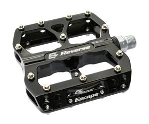 Coppia di pedali piatti con piattaforma rinforzata Reverse Components E-Escape Noir