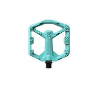 Crankbrothers Pedali piatti Stamp 0 per MTB/BMX – corpo leggero in composito, 12 perni, turchese S