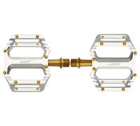 Coppia di pedali piatti ht components ar09t argento oro
