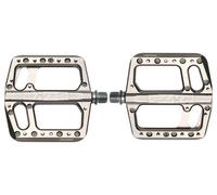 Coppia di pedali piatti ht components raven ans12 grigi