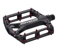 Coppia di pedali piatti Reverse Components Black one Noir