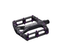 Coppia di pedali piatti Reverse Components Black one Noir