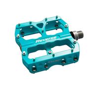 Coppia di pedali piatti Reverse Components Escape Bleu