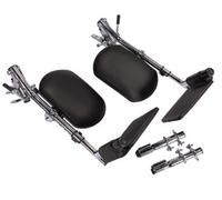 Coppia di Pedane Elevabili Compatibili con Sedia a Rotelle Carrozzina Elettrica