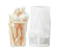 Coppia di per candele - Romantiche amanti fondente torta fatta a mano sapone gesso resina epossidica | Stampo creativo per candele per coppie - Artigianato, fatto a mano