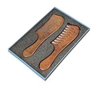 Coppia Di Pettini Per Capelli In Legno - Pezzo Per Lo Styling In Legno