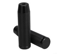 Coppia di picchetti di supporto per bicicletta in lega di alluminio con design zigrinato per la massima aderenza su varie biciclette (nero)