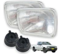 Coppia di pickup alogeni H4 per lampada frontale in vetro per Mazda Magnum...
