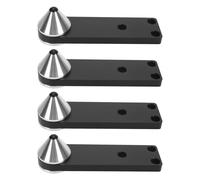 Coppia di piedini antiscivolo in alluminio pressofuso per diffusori, 4 pezzi, 150x10mm