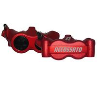 Coppia di pinze freno radiali Accossato Forgiata Monoblocco Interasse 100 mm Con Pistoni in Alluminio, con pastiglie ST incluse, per Mv agusta Brutale 989 R dal 2008 al 2008, 989 CC