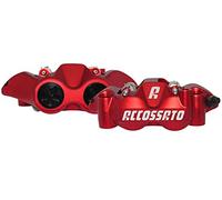 Coppia di pinze freno radiali Accossato Forgiata Monoblocco Interasse 108 mm Con Pistoni in Alluminio, con pastiglie OR incluse, per Yamaha V-Max dal 2009 al 2016, 1700 CC