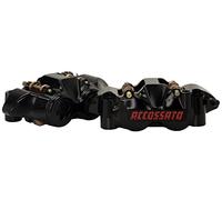 Coppia di pinze freno radiali Accossato Ricavata CNC Monoblocco Interasse 108 mm Con Pistoni in Titanio, per Yamaha YZF-R7 dal 2022 al 2022, 700 CC