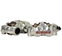 Coppia di pinze freno radiali Accossato Ricavata CNC Monoblocco Interasse 108 mm Con Pistoni in Titanio, per Yamaha YZF-R7 dal 2022 al 2022, 700 CC