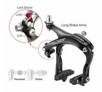 Coppia di pinze freno stradali imbullonate Tektro r559 Noir