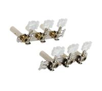 Coppia di piroli per chitarra, accordatore per macchina, meccaniche bianche per chitarra classica Piroli Per Accordatura Per Chitarra