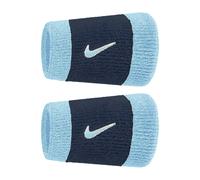 Coppia di Polsini Alti Tennis Padel Nike Swoosh Doublewide Tergisudore Acquarius