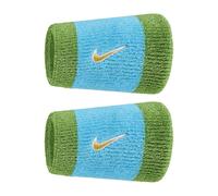Coppia di Polsini Alti Tennis Padel Nike Swoosh Doublewide Tergisudore Clorophil