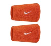 Coppia di Polsini Alti Tennis Padel Nike Swoosh Doublewide Tergisudore Orange