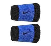 Coppia di Polsini Alti Tennis Padel Nike Swoosh Doublewide Tergisudore Royal