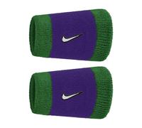 Coppia di Polsini Alti Tennis Padel Nike Swoosh Doublewide Tergisudore Viola