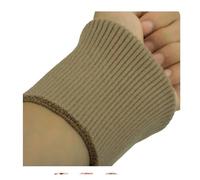 Coppia di polsini elastici a costine in maglia, per abbigliamento, giacca, cappotto, in cotone elasticizzato spesso, 1 paio di polsini elastici a costine da 9 cm di larghezza, Albicocca, Taglia unica