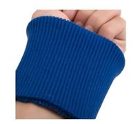 Coppia di polsini elastici a costine in maglia, per abbigliamento, giacca, cappotto, in cotone elasticizzato spesso, 1 paio di polsini elastici a costine da 9 cm di larghezza, Blu reale, Taglia unica