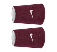 Coppia di Polsini Reversibili Tennis Padel Nike Swoosh Doublewide Dark Red