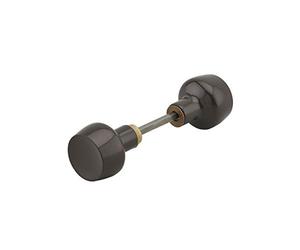 Coppia di Pomelli Horga per porta, quadro 6mm, 1 lato, marrone - THIRARD
