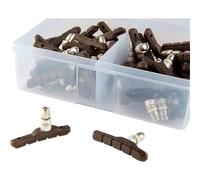Coppia di porte asimmetriche per ganasce dei freni Optimiz V-Brake (x25) Marron