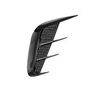 Coppia di prese d'aria laterali in fibra di carbonio multiuso per auto, decorazione per cofano, presa d'aria laterale, presa d'aria per veicolo Copertura griglia(Carbon fibre)