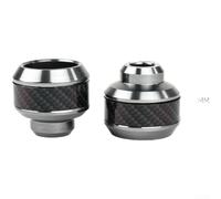 Coppia di protezioni per forcella per moto, CNC per assorbimento degli urti in alluminio, per scooter elettrico, set di cursori dell'asse in carbonio per ottica, leggero, 220 g, crash pad, protezione