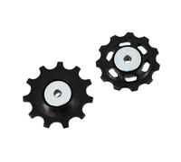 Coppia di pulegge del deragliatore Shimano M5100 5120 4120 10 Noir