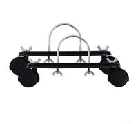 Coppia di pulegge mobili con supporto per riscaldatore elettrico con struttura in acciaio al carbonio e ruote girevoli a 360 gradi che forniscono un movimento flessibile