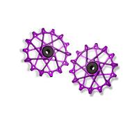 Coppia di pulegge per deragliatore garbaruk per shimano 12v violet