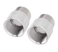 Coppia di Raccordi per Tubi NPT Maschio 1/2 Pollici a NPT Femmina 1/2 Pollici NPT Raccordi per Tubi in Acciaio Inossidabile Accoppiatore Adattatore Prolunga per Tubo Doccia